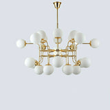 12/16/24 Lights Luxury Sputnik Magic Glass Gold Chandelier Candle-style European Modern Lights LED G9 Base