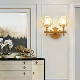 Crystal Solid Brass Sconce Wall Lights Bathroom Lights Vanity Lighting Mid Century Sconce - heparts