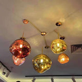 Melt Pendant Chrome Acrylic Lava Globe Glass Pendant Light Lamp Simple Modern E26E27