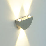3w Led Wall Lamp Semicircular Metal Up and Down Light