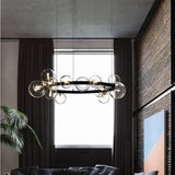 15/24-Lights Modern Creative Metal Chandelier Transparent Glass Bubble Lamp For Living Room