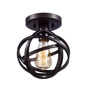 Vintage Loft Mini Metal Ceiling Lamp Flush Mount Edison E26/E27 - heparts