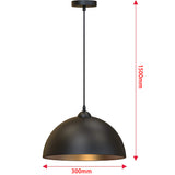 Diameter 30cm Vintage Pendant Lights Industrial Style E26/E27 - heparts