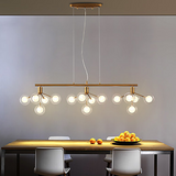 15 Lights Sputnik Chandelier Ambient Light Electroplated Metal Glass LED, New Design G4 - heparts