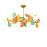 12-Lights Fruit Harvest Modern Colorful Glass Nordic Children's room Pendant Light G4