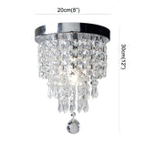 8 Inches LED Crystal Ceiling Light Plafonnier Lustre for Corridor Entrance Kitchen Lighting Fixtures Home Decor