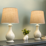 Ceramics Fabric Desk Lamp Dimmable E26/E27