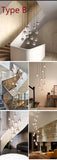 Variety of styles Customized Modern Designer Decorative Staircase Chandelier