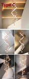 Variety of styles Customized Modern Designer Decorative Staircase Chandelier