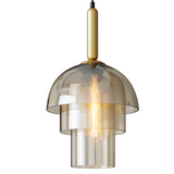 Modern Light Luxury Restaurant Lamp American Simple Bar Chandelier Creative Aisle Stair Glass Lamp