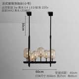 Post Modern Retro Industrial Style Restaurant Bar Coffee Shop Living Room Lamp Candlestick Glass Bulb Chandelier