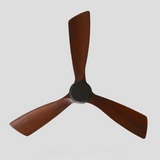 Modern 3-Blade Ceiling Fan with light Walnut Blade with Remote Control Included For Living Room