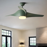 3-Blade LED  Retro Fan Lamp Modern Electric Fan Remote Control Ceiling Fan Lamp For Living Room