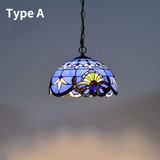 D12inch Tiffany Glass Pendant Light Ambient Light  Chandelier Decorative Lamp
