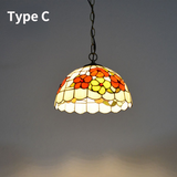 D12inch Tiffany Glass Pendant Light Ambient Light  Chandelier Decorative Lamp