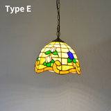 D12inch Tiffany Glass Pendant Light Ambient Light  Chandelier Decorative Lamp