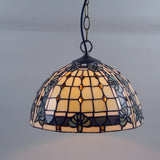 37 Type 12" Wide Tiffany Style Hanging Pendant Light Lamp Ceiling 18" Wide Stained Glass Creative Antique Vintage Decor Baroque Art MAX 60W - heparts