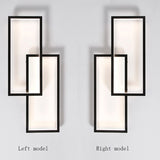 Modern Led Wall Lamp Black Wall Sconces for Bedroom Living Room TV Background Stairs Indoor Decor Lighting