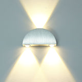 3w Led Wall Lamp Semicircular Metal Up and Down Light