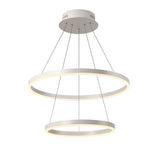 2-Lights Circle Modern Acrylic Simplicity LED Chandeliers Two laps LED Integrated