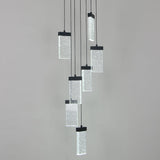 2020 Customizable Cube Crystal LED Integrated Chandelier Dimmable Pendant Lighting Kitchen