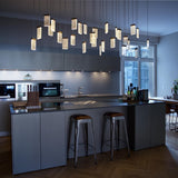 2020 Customizable Cube Crystal LED Integrated Chandelier Dimmable Pendant Lighting Kitchen