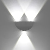 3w Led Wall Lamp Semicircular Metal Up and Down Light
