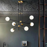 2/3/4/6/9/12 Simplicity Sputnik Pendant Light Chandelier Lighting Lamp Ambient Light - heparts