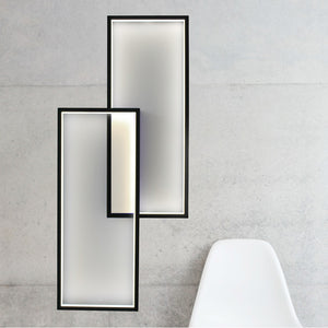 Modern Led Wall Lamp Black Wall Sconces for Bedroom Living Room TV Background Stairs Indoor Decor Lighting