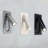 LED Wall Simple Spotlights 3W 360 Degree Rotation with Hide Switch  LED Integrated