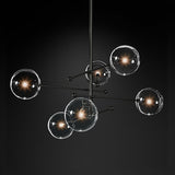 6/8-Lights Cluster Pendant Light Ambient Light Electroplated Metal Glass110-240V Bulb Included / G4 - heparts