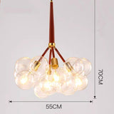 3-6 Lights Glass Ball Pendant Light Nordic Creative Living Room E26E27