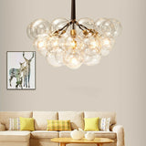 3-6 Lights Glass Ball Pendant Light Nordic Creative Living Room E26E27