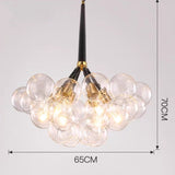 3-6 Lights Glass Ball Pendant Light Nordic Creative Living Room E26E27