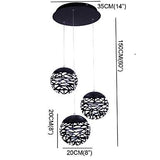 Globe Modern Mini Pendant Light Ambient Light 90-240V LED Integrated Ceiling Lamp - heparts
