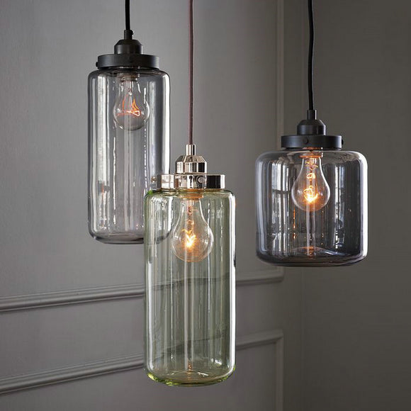 3-Light Pendant Light Down light Shiny Acrylic Glass Mini Style E26 Edison Bulb Included - heparts