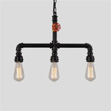 3-Lights Vintage Industrial Pipe Pendant Lights - heparts