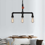 3-Lights Vintage Industrial Pipe Pendant Lights - heparts