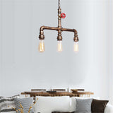 3-Lights Vintage Industrial Pipe Pendant Lights - heparts