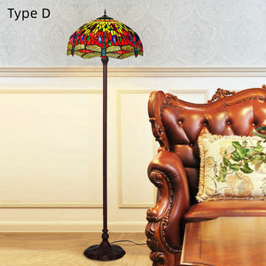 20inch*66inch Tiffany Floor Lamp Ambient Light Switch Eye Protection