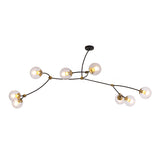 3/4/8 Wifi-Smart Lights Sputnik Globe Glass Chandelier Ambient Light Painted Finishes E26E27 - heparts