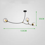 3/4/8 Wifi-Smart Lights Sputnik Globe Glass Chandelier Ambient Light Painted Finishes E26E27 - heparts