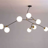 3/4/8 Wifi-Smart Lights Sputnik Globe Glass Chandelier Ambient Light Painted Finishes E26E27 - heparts