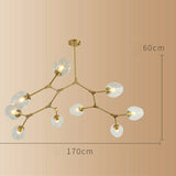 3/5/6/7/8/9 Brass Lights Sputnik Pendant Light Chandelier Lighting Lamp Ambient Light