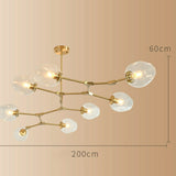 3/5/6/7/8/9 Brass Lights Sputnik Pendant Light Chandelier Lighting Lamp Ambient Light