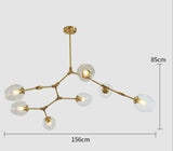 3/5/6/7/8/9 Brass Lights Sputnik Pendant Light Chandelier Lighting Lamp Ambient Light