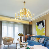 36-Lights Luxurious Acrylic Chandelier Ambient Light Painted Living Room G4 / LED Integrated - heparts