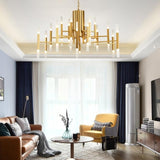 36-Lights Luxurious Acrylic Chandelier Ambient Light Painted Living Room G4 / LED Integrated - heparts