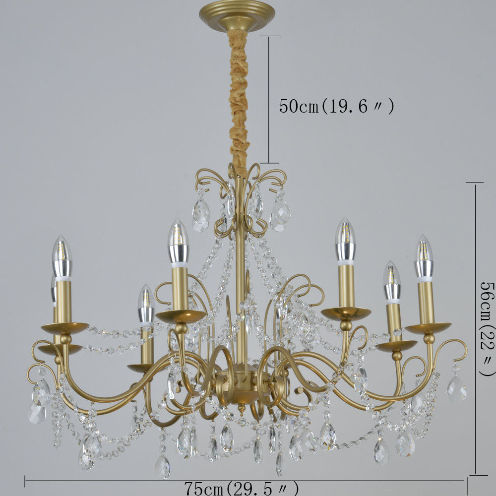 Chandelier with candle lights outlet