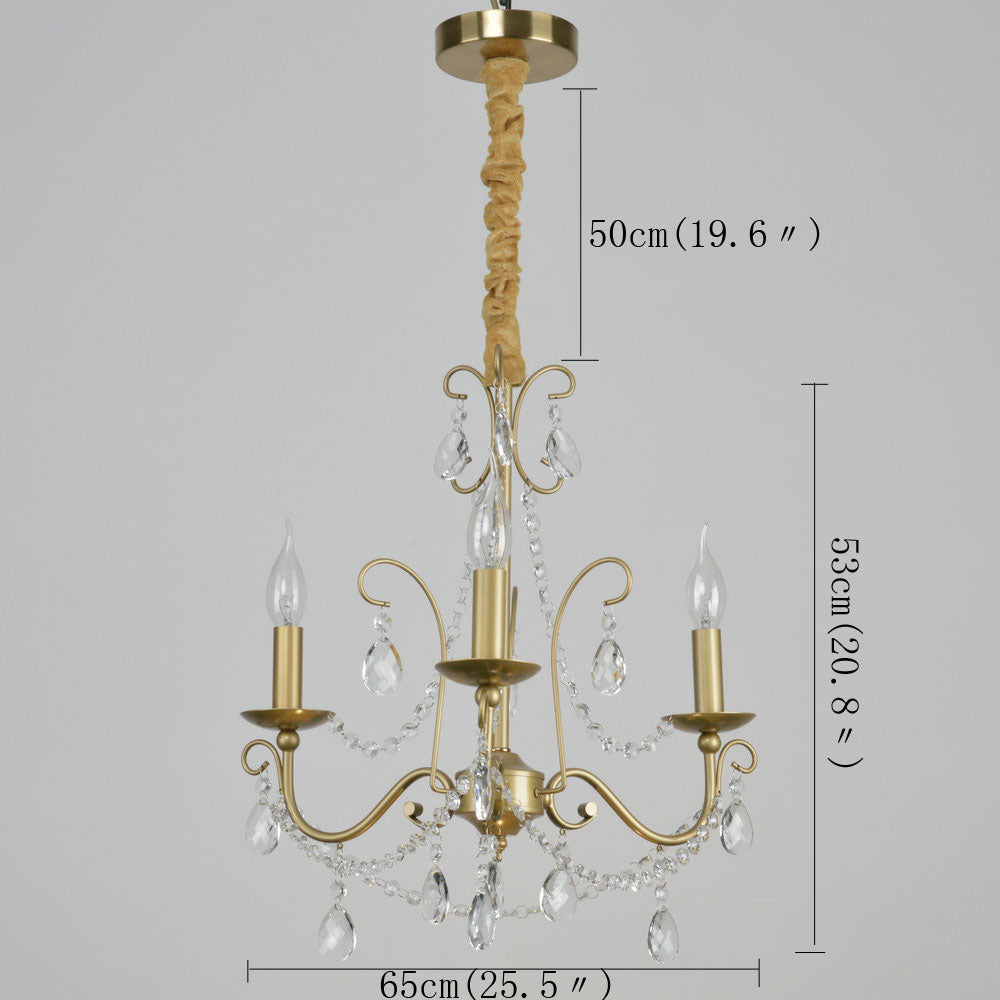 Gold candle chandelier outlet